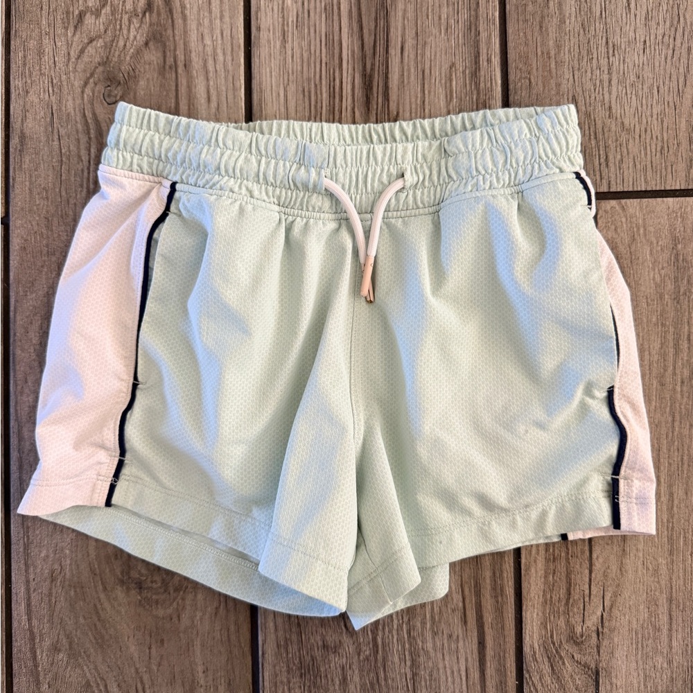 Abercrombie Kids girls athletic shorts. Mint color.